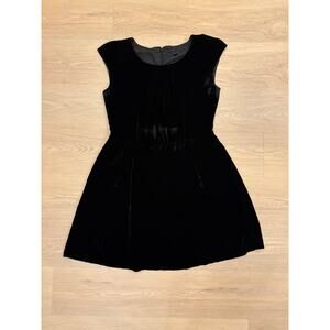Tommy Hilfiger black velvet dress sheath tank dress size 10